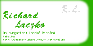 richard laczko business card